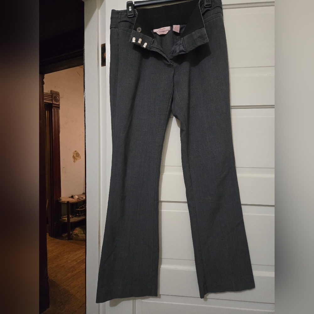 Gray Flared Pants